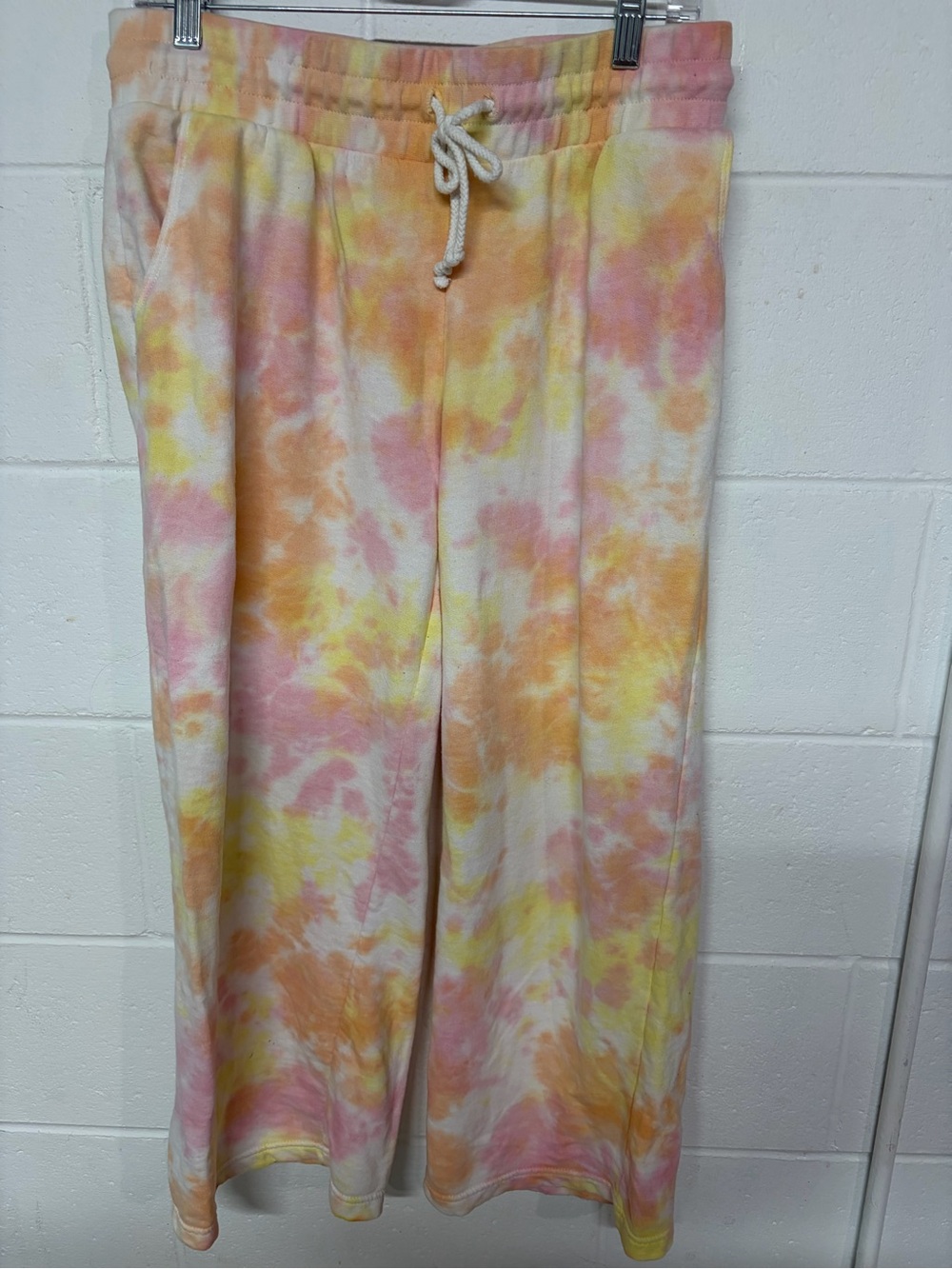 Style & Co. Tie-Dye Pink Yellow Orange Lounge Pants